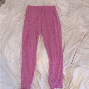 Pink stretch joggers
